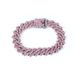 Men’s Jewelry Set Fashion 14mm Diamond Shaped Alloy Necklace For Men Trendy And Cool Hip Hop Cuban Chain_ipsvogv.com