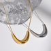 Spot INS Gold Plated Bohemian Style POP Titanium Steel Retro Geometric U Shaped Necklace_ipsvogv.com