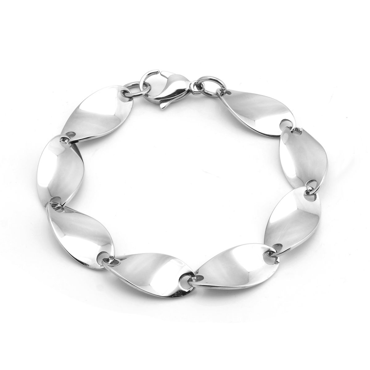 Women's Jewelry High Grade Jewelry 13MM Smooth Twisted Stainless Steel Bracelet Creative Simple Female Hand Jewelry Fashionable Versatile Accessories_ipsvogv.com