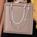 Quick Release Double-layer Foot Rice Bead Snake Bone Chain, Niche Design, Light Luxury, Versatile And Timeless In Summer_ipsvogv.com