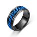 fashion men's rings stainless steel embossed chain rotating rings Japanese and Korean fashion bottle opener rings_ipsvogv.com