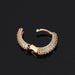Hip Hop Bubble Zircon Round Earrings, High Grade Silver Needle For Men's Earrings_ipsvogv.com