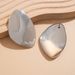 Jewelry Personality, Large Glossy Surface, Exaggerated Earing Ear Accessories, Fashionable Metal Heavy-duty Geometric_ipsvogv.com