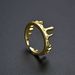 Unisex Popular Irregular Wave Ring Unisex Electrocardiogram Opening Design Ring Ins Style_ipsvogv.com