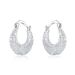 Cao Shi With Hollow Weaving Pattern And Women's Through Flower Metal Circle Earrings_ipsvogv.com