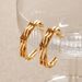 Women's Jewelry Large Size Personalized Metal Earrings High Grade Plain Ring Multi Layer C Shaped Superposition Design Modern Style Women's Popular_ipsvogv.com