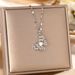 Pearl Butterfly Titanium Steel Necklace Micro Inlaid Exquisite Versatile Zircon Light Luxury Set With Diamond Women's_ipsvogv.com