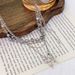 Sweet Versatile Tassel Double Layered Butterfly Necklace, New Niche Design, Fashionable And Luxurious Style Necklace_ipsvogv.com