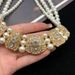 Qingdao Vintage Jewelry Hepburn Style Pearl Earring Set With High-end Feel Full Diamond Gold-plated Necklace_ipsvogv.com