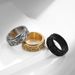 Men's Jewelry Devil's Eye Titanium Steel Ring Rotating Stress Relieve Anxiety Stainless Steel Ring Retro Hand Jewelry_ipsvogv.com