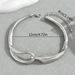 Geometric exaggeration, hip-hop style necklace, female personality, alloy double-layer design, women's collarbone chain,_ipsvogv.com