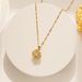 Advanced, personalized, compact, and fashionable rotating zircon four leaf flower necklace, light luxury and niche_ipsvogv.com
