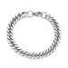 Titanium Steel Non-Fading Cuban For Men Double Weave Polished Bracelet Simple Versatile Hipster Style Men's Jewelry_ipsvogv.com