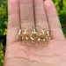 RACHELZ Fashion 6/6 Full Hollow Teeth 14K Gold Plated Tooth Caps Decor Braces Fangs Dental Grills For Men Women Jewelry_ipsvogv.com