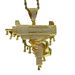 Hip Hop Submachine Pendant, Pistol Machine Gun Punk Cool Copper Inlaid Zircon Necklace, Hip-hop Pendant_ipsvogv.com