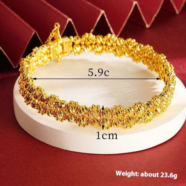 Yiwu Accessories Sand Gold Explosion Flash Beaded Light Luxury Versatile China-Chic Multi Layer Buckle Bracelet Jewelry_ipsvogv.com