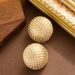 Fashionable, Exaggerated, Cold Style, Semi-circular Diamond Patterned Earrings, Women's High-end Feeling, Light Luxury_ipsvogv.com