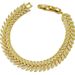 Wheat Spike Unisex Trendy Hip-Hop Personality Couple Jewelry Full Diamond Zircon Men's Bracelet_ipsvogv.com