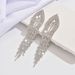 Unisex Exaggerated Personality Diamond Studded Long Tassel Earrings Fashionable Catwalk Temperament Versatile Earrings For Women_ipsvogv.com