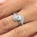 Unisex Jewelry Fashion love ring swing arm design Angel feather wings heart-shaped women's fashion jewelry_ipsvogv.com