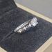 Fashionable Japanese and Korean minimalist Mosang diamond silver 50 cent four claw live mouth ring, female_ipsvogv.com