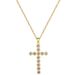Cross 【 】 Light Luxury Charm Gorgeous Full Diamond Necklace Women's Versatile Clavicle Titanium Steel Chain 【 】_ipsvogv.com