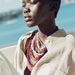Fashion multi layer handmade rice beaded gravel necklace stacked turquoise personality women's jewelry_ipsvogv.com