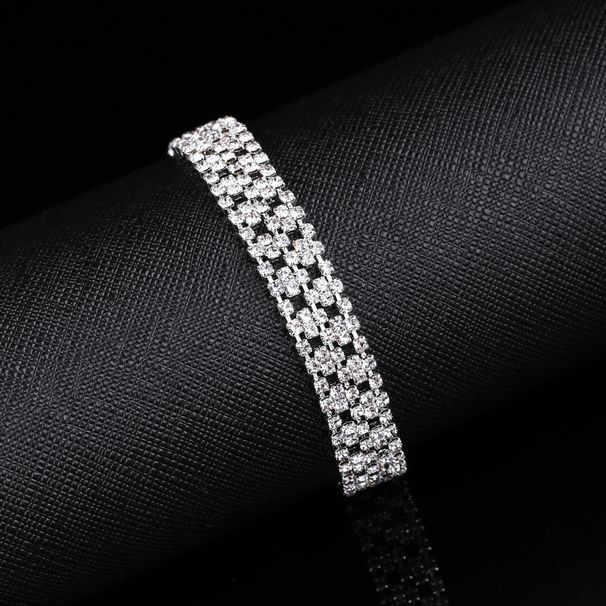 Bridal Jewelry Set - 925 Silver Three-Piece Necklace With CZ Diamonds (Claw Chain Design For Women, Wedding & Engagement Gift)_ipsvogv.com