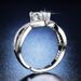 Kwai broadcast of Mo Sang stone for female Korean fashion classic crown ring_ipsvogv.com