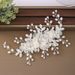Elegant Floral Pearl Hair Comb For Women - Vintage Bridal Hair Accessory With Handcrafted Details, Perfect For Weddings And Special Occasions_ipsvogv.com