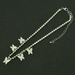 Korean version full diamond with five small butterflies, women's collarbone chain necklace accessories, fashionable and_ipsvogv.com