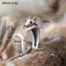 Cao Shi Open Copper Little Mouse Circles Cute Animal Female Finger Ring_ipsvogv.com