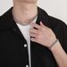 Men's Jewelry Double Woven Denim Chain Series Street Rock Hiphop Jewelry Buckle Multi Color Titanium Steel Bracelet Necklace_ipsvogv.com