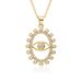 Popular Jewelry Titanium Steel Clavicle Chain Colorful Zircon Eye Pendant Devil's Eye Necklace_ipsvogv.com