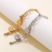 Women's Jewelry Cold Ins Style Fashion Day And Night Moon Sun Oval Pendant Double Chain Stainless Steel Bracelet_ipsvogv.com