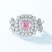 Ice Flower Cut High Carbon Diamond Ring S925 Silver Bow Full Diamond Colored Gem Finger Ring Light Luxury All Match_ipsvogv.com