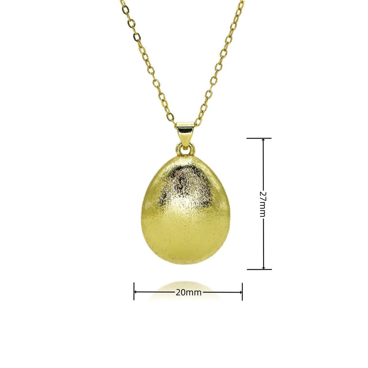 Fashion Hot Selling Water Drop Necklace Copper Hand Polished Vacuum Furnace Electroplating Three Dimensional Love Water Drop Necklace_ipsvogv.com