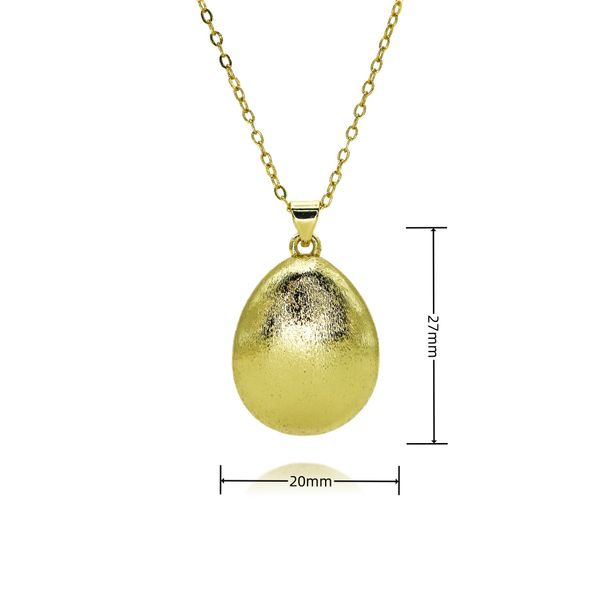 Fashion Hot Selling Water Drop Necklace Copper Hand Polished Vacuum Furnace Electroplating Three Dimensional Love Water Drop Necklace_ipsvogv.com