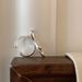 Small Niche Minimalist Line Knot Women's Fashion Sense, High-end, Versatile, Open Mouth Design, Index Finger Ring, Hand_ipsvogv.com