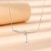 S Pure Silver Inlaid Diamond Ribbon Bowknot Necklace For Women Ins Sugar Cube Zircon Clavicle Chain Same Style_ipsvogv.com
