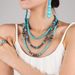 Ethnic Style Turquoise Necklace Western Cowboy Style Retro Geometric Beaded Necklace_ipsvogv.com