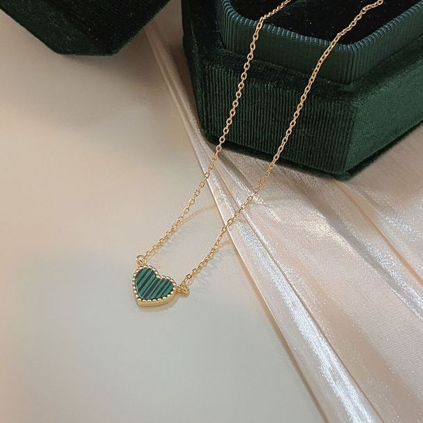 Rose Quartz Love Necklace Female S925 Silver Light Luxury Niche Can Be Stacked Heart Shaped Clavicle Chain Pink Pendant Ins Style_ipsvogv.com
