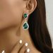 Unisex Exaggerated Bridal Wedding Earrings Popular Ladies Diamond Long Earrings Silver Tassel Earrings_ipsvogv.com