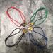 Lucky Red Handcuffs Interlocking Valentine's Day Couple Expandable Colored Bracelet Decoration_ipsvogv.com
