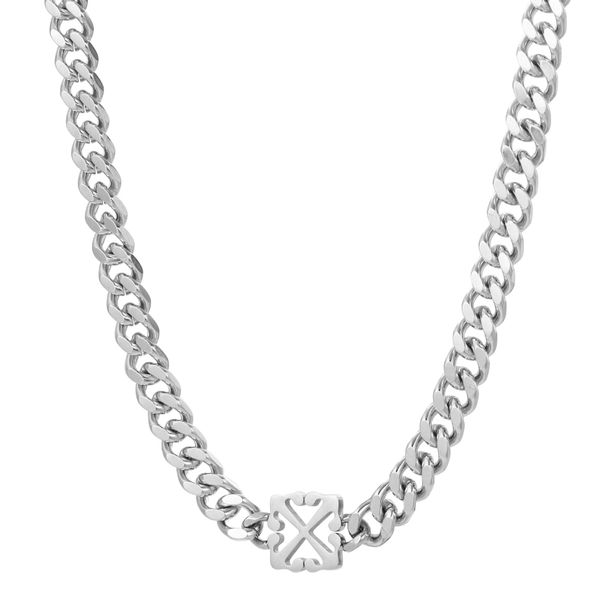 Titanium steel Cuban chain necklace men's trendy brand all match chain accessories men's men's high end sweater sweater chain_ipsvogv.com