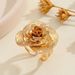 for Ins Style Gold Rose Flower Ring Women Niche High-end Light Luxury Jewelry_ipsvogv.com