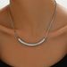 Geometric version of Korean forest style sweet necklace, female niche, pleated, high-end design, long lock collarbone_ipsvogv.com