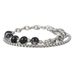 Live Hot Sale Titanium Steel Spliced And Women Street Niche Hip-Hop Double Layer Chain Crack Bead Bracelet For Men_ipsvogv.com
