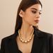 Jewelry Punk Exaggerated Geometric Bead Women's Fashion Beaded Short Collarbone Necklace_ipsvogv.com