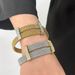 Men And Women's Jewelry Fashion Jewelry Personalized Titanium Steel Gold Plated Mesh Cross Bracelet Fashion Zircon Couple Bracelet_ipsvogv.com